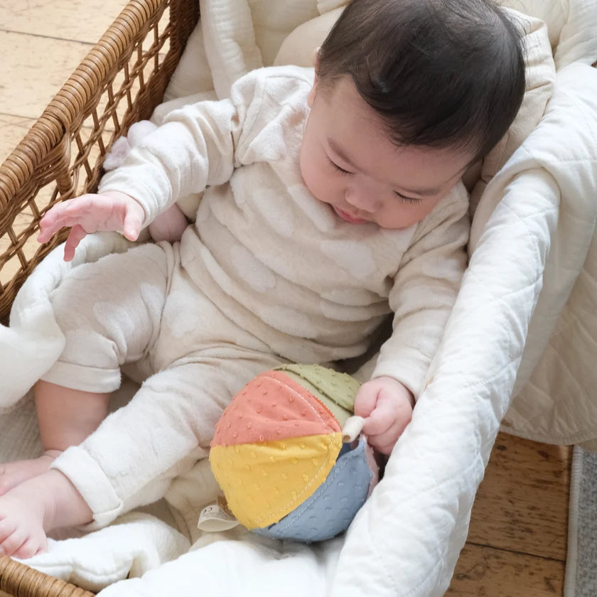 Peek & Peel Busy Rattle Ball - Little Lamb Kind