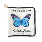 Butterfly-themed crinkle book with colours