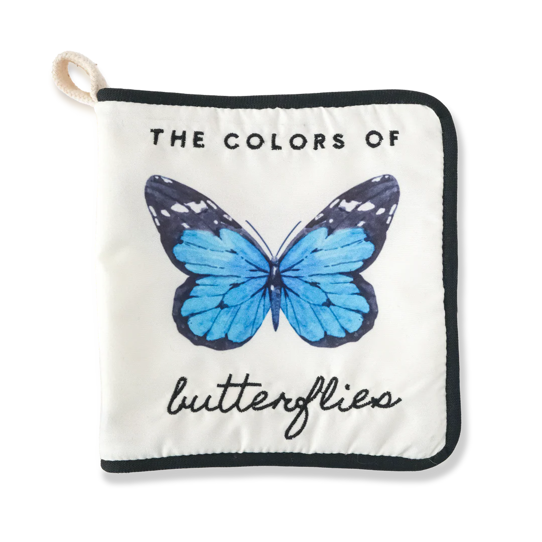 Butterfly-themed crinkle book with colours