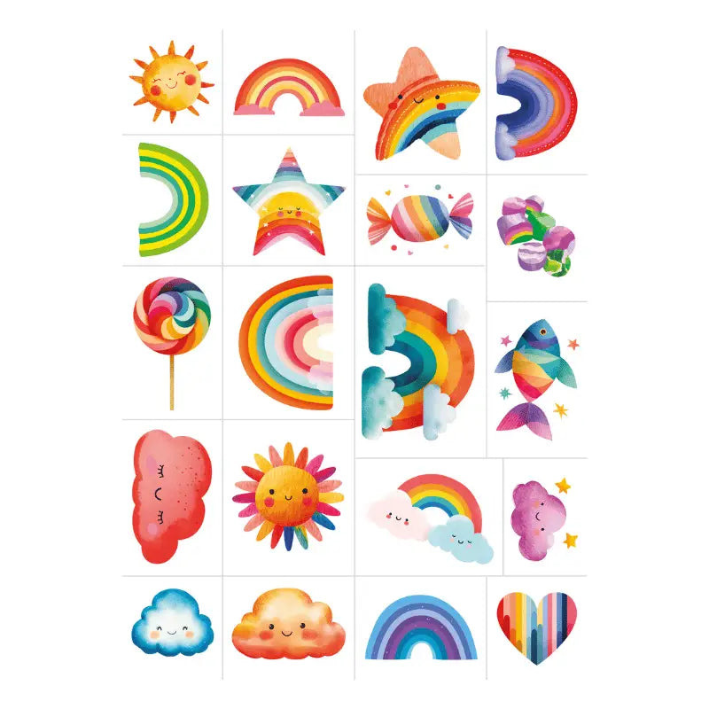Magic Rainbow Temporary Tattoos - Sassi
