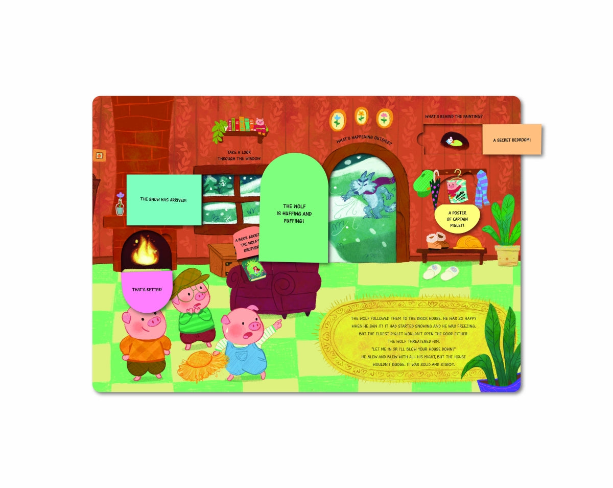 Three Little Pigs: Peek a Flap Fairy Tales - Gemma Román