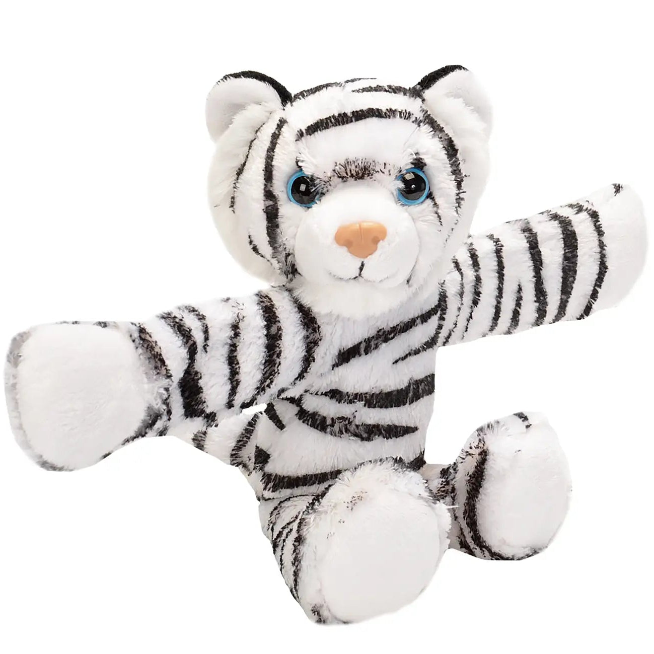 White Tiger Huggers plush toy snap band by Wild Republic
