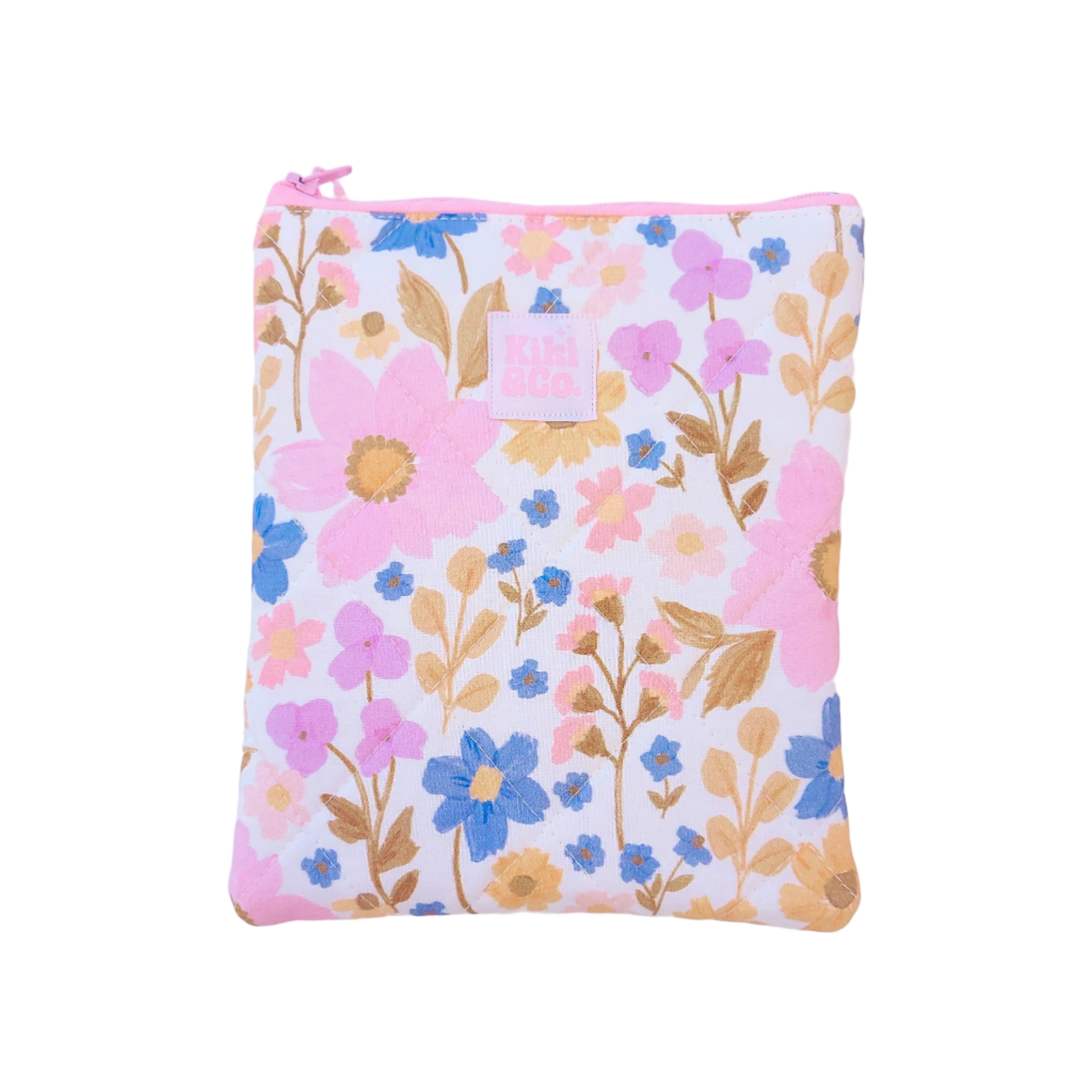 Quilted eReader Sleeve | Wildflowers