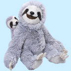 Sloth Mum & Baby Detachable Plush Duo - Wild Republic