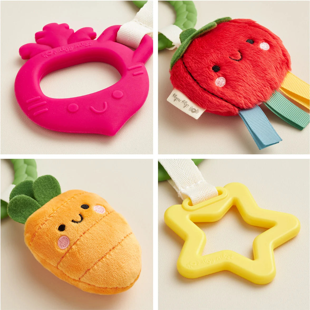 Veggie Bitzy Busy Ring Teething Activity Toy - Itzy Ritzy