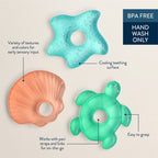 Seaside Cutie Water Filled Teething Coolers - Itzy Ritzy