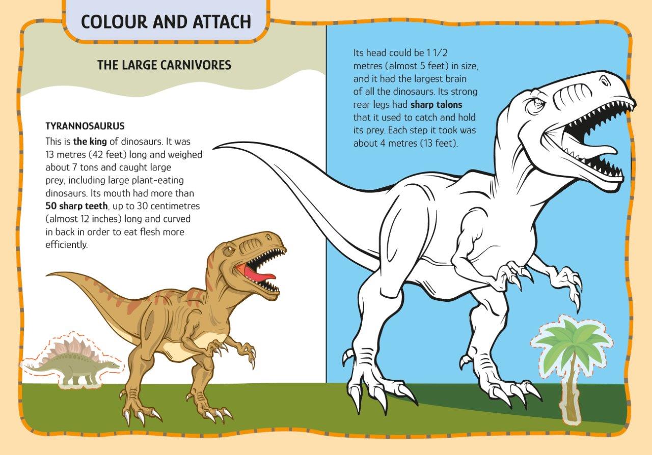 Children's dinosaur arts and crafts kit