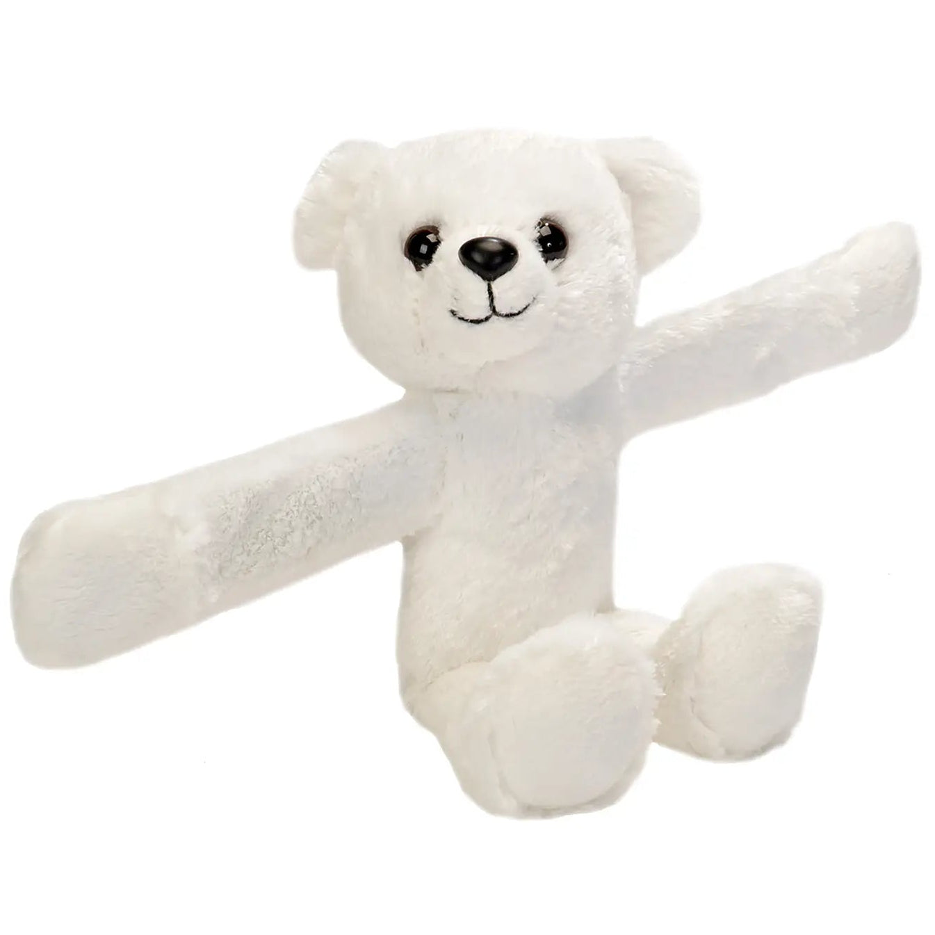Wild Republic Huggers polar bear snap band plush toy
