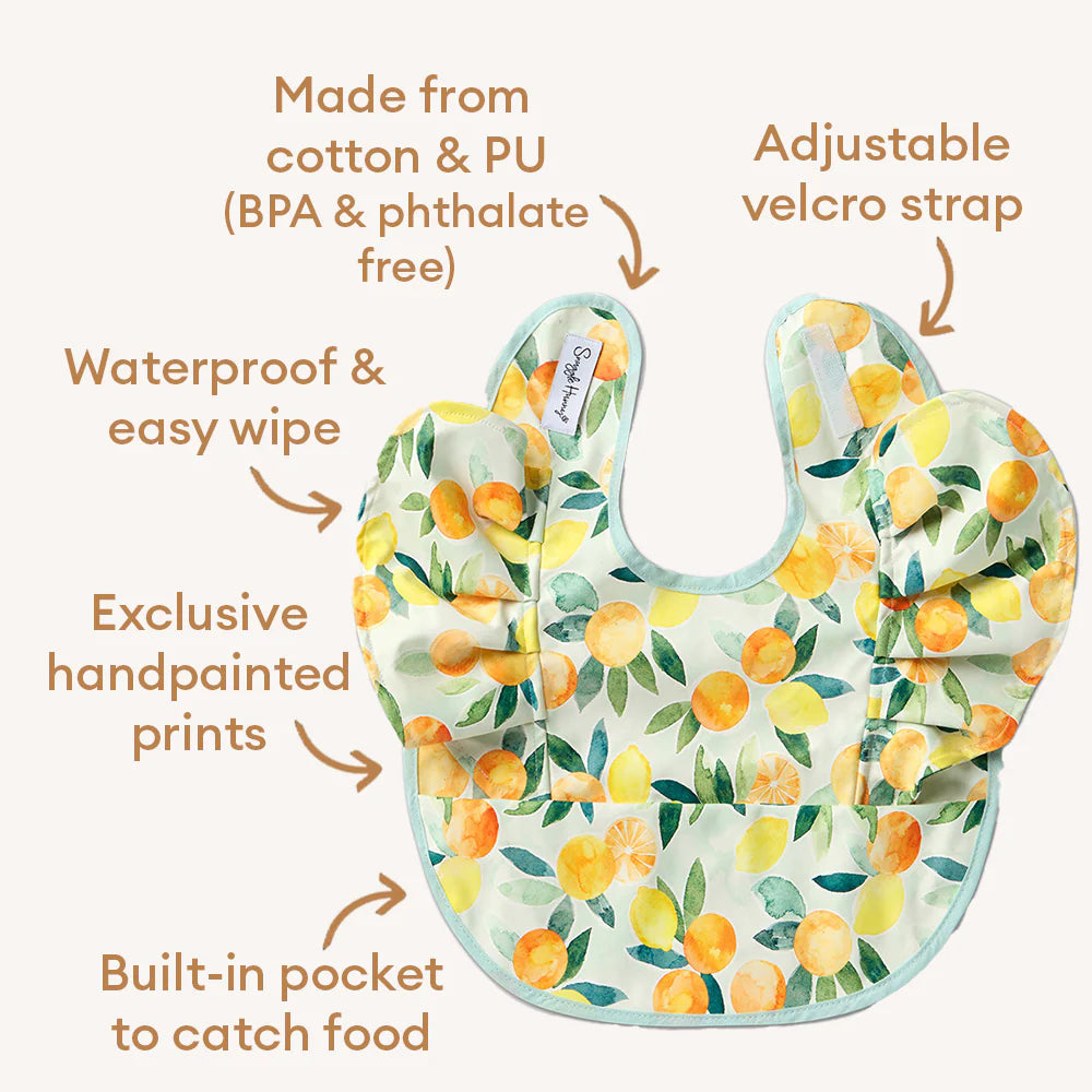 Citrus Squeeze Frill Snuggle Bib - Snuggly Hunny