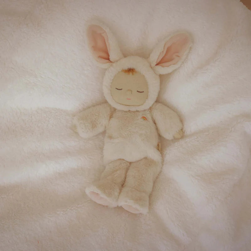 Beige bunny baby doll Cozy Dinkum Olli Ella soft toy
