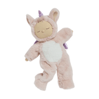 Pink unicorn baby plush doll Cozy Dinkum Olli Ella Sugarpie
