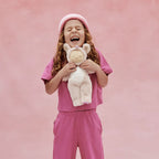 Soft pink unicorn doll Cozy Dinkum baby toy Olli Ella
