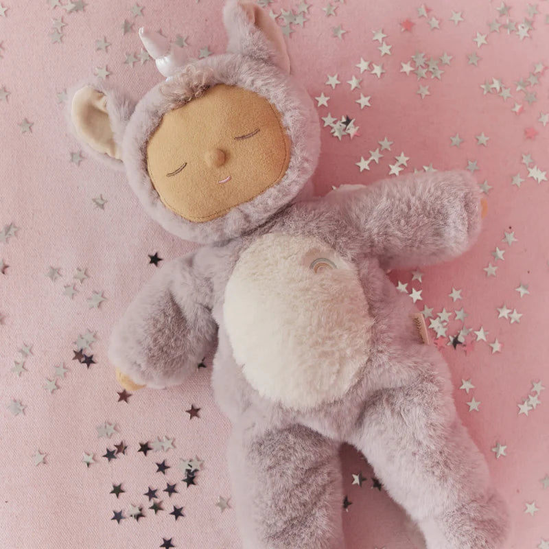 Sweetpea Lilac Unicorn Cozy Dinkum Doll - Olli Ella