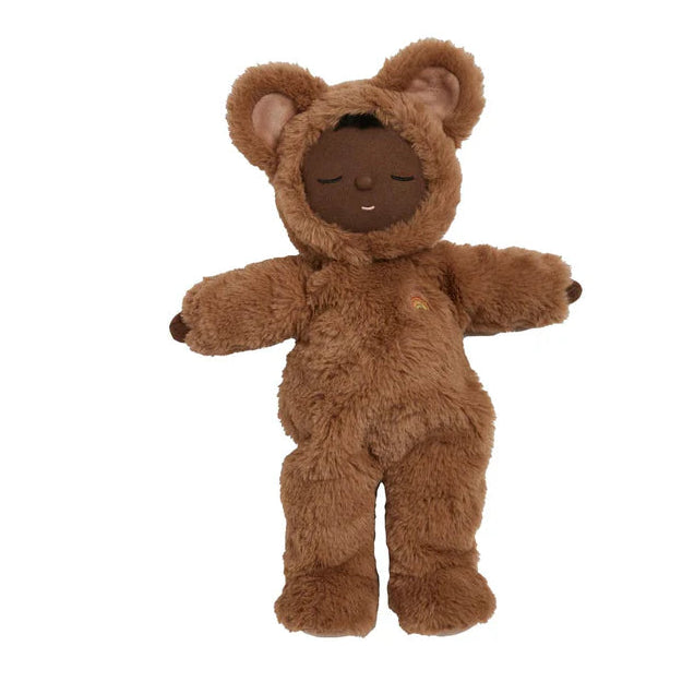 Mini Teddy Caramel Cozy Dinkum doll full view teddy bear plush