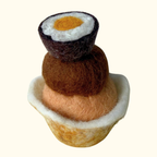 Cream Egg Easter Felt Muffin - Juni Moon