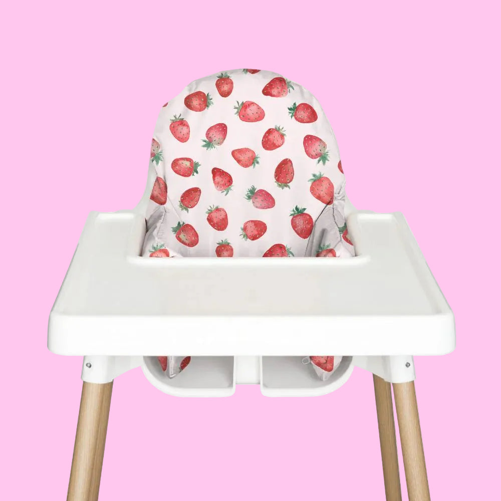 Strawberries Highchair Cushion Cover - Nibble & Rest