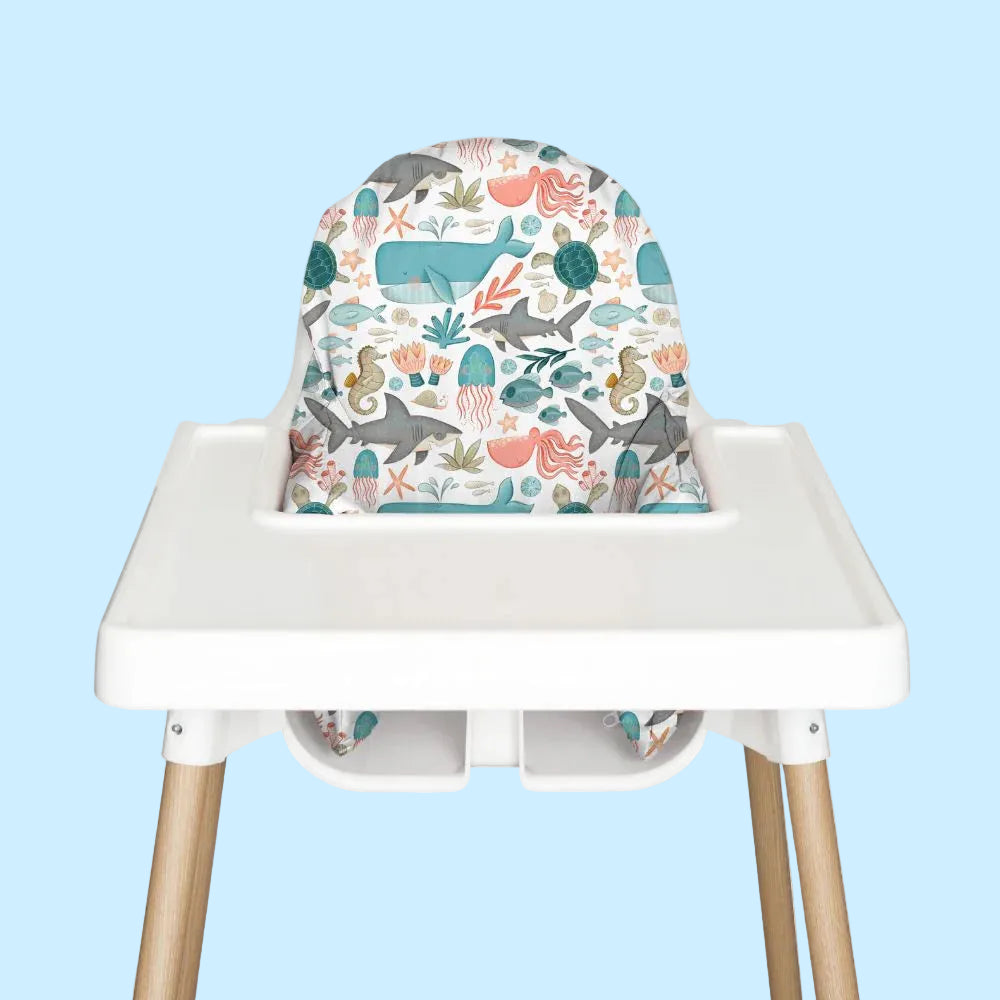 Under the Sea Highchair Cushion Cover - Nibble & Rest