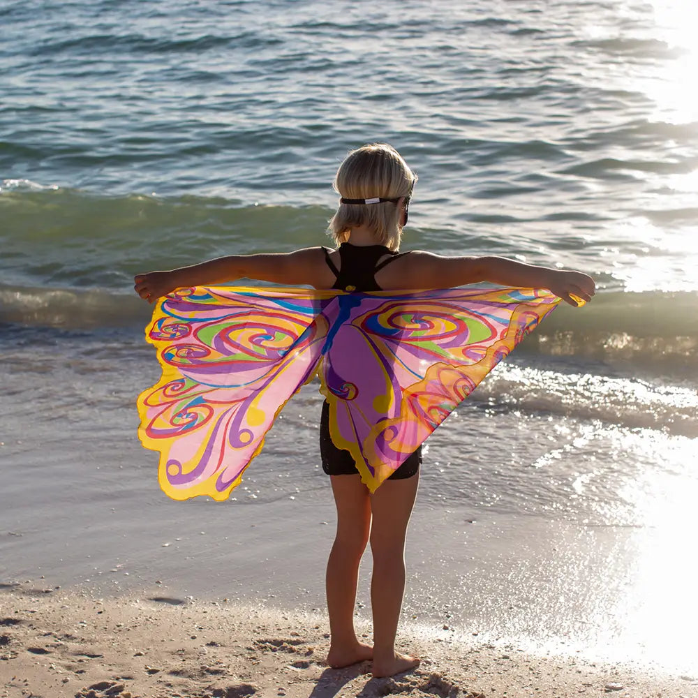 Rainbow Fairy Wings & Mask Set - Dreamy Dress Ups