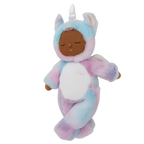 Stardust Rainbow Unicorn Cozy Dinkum doll full view pastel plush