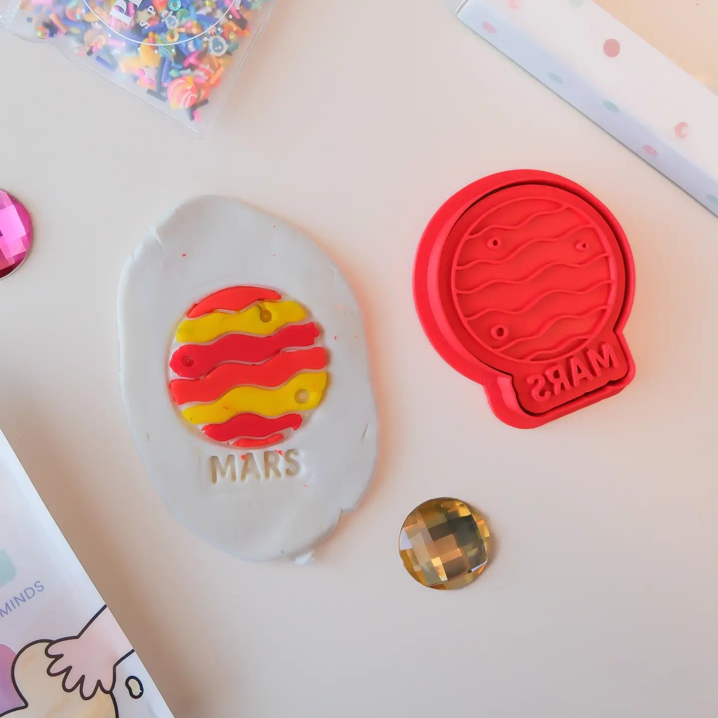 Mars Planet Stamp & Cutter - Playsense