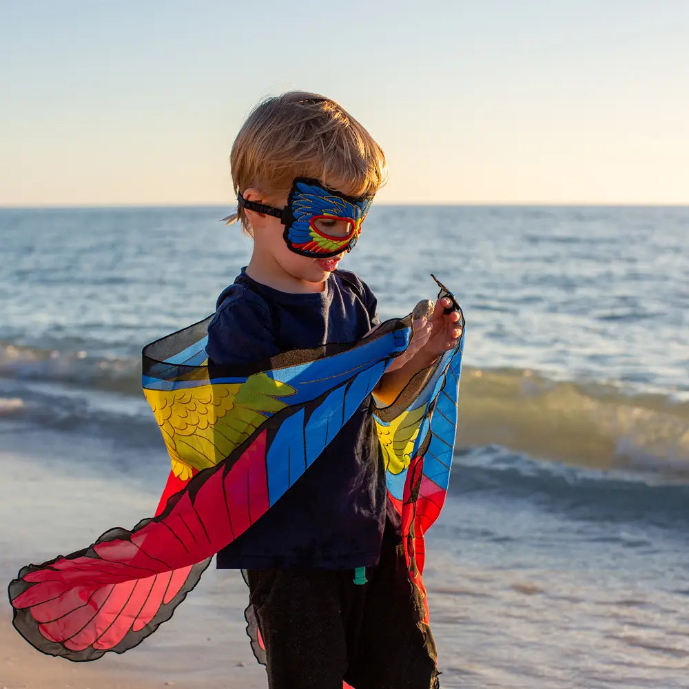 Painted Bunting Bird Wings & Mask Set - Dreamy Dress Ups