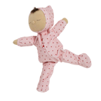 Pink strawberry Dozy Dinkum doll soft toy for babies and toddlers
