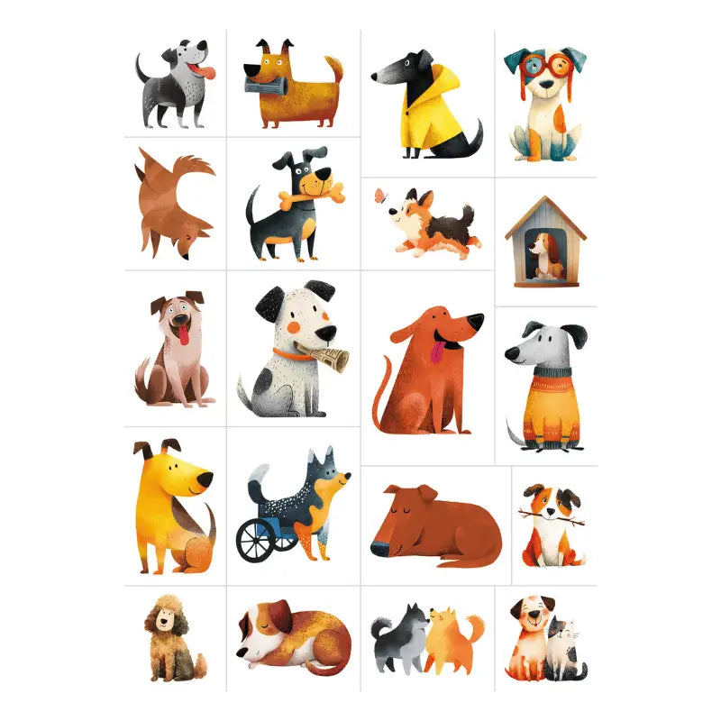 Dogs Temporary Tattoos - Sassi