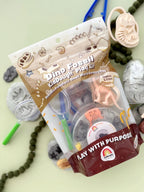 Dinosaur Fossil Dig Playdough Kit - Earth Grown KidDoughs