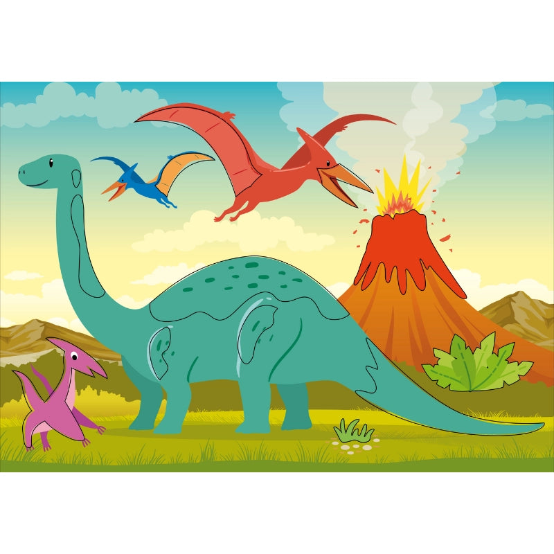Dinosaur model building and sticker activity set