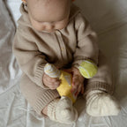 Baby hand-eye coordination toy tennis rattle set