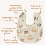 Diggers & Tractors Snuggle Bib - Snuggly Hunny