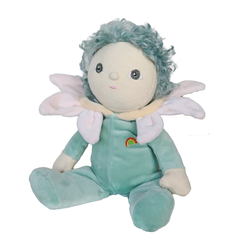 Lily Dinky Dinkum doll sitting in green flower outfit