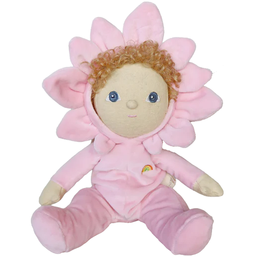Magnolia Dinky Dinkum doll by Olli Ella pink flower baby doll
