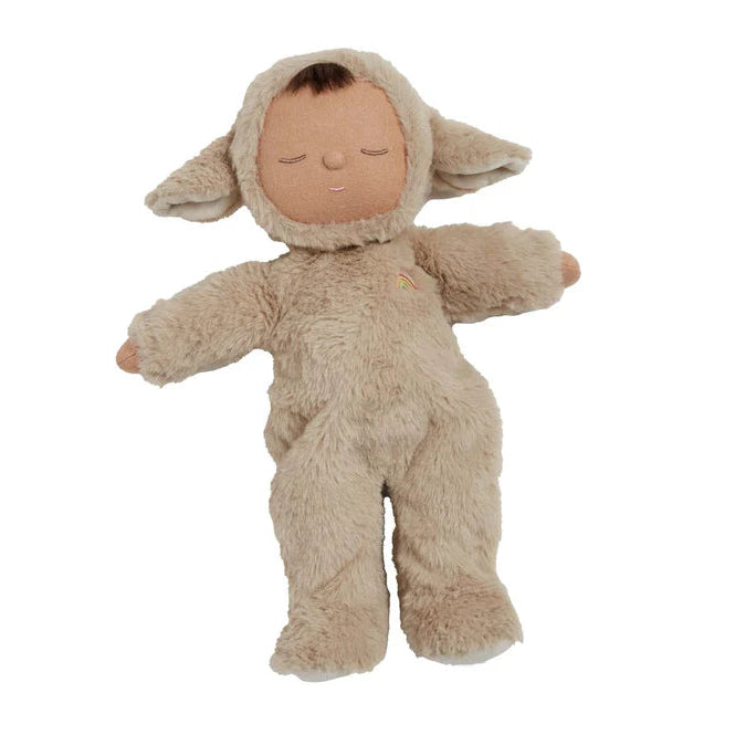 Grey lamb baby doll Cozy Dinkum Olli Ella soft toy
