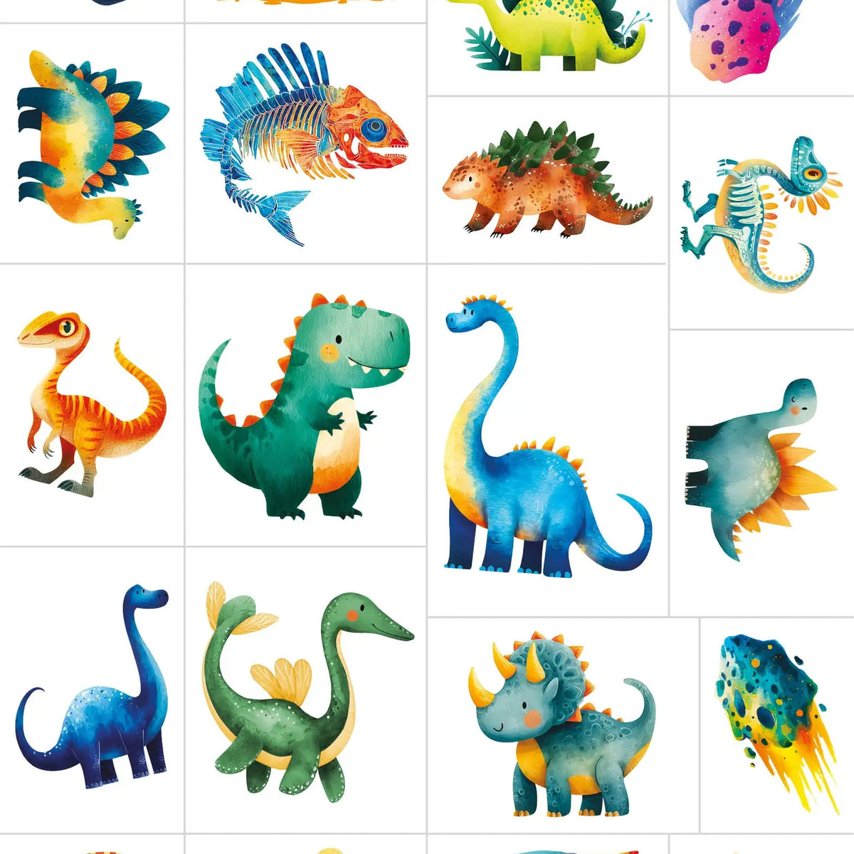 Dinosaur Temporary Tattoos - Sassi