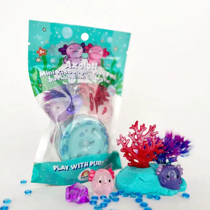 Axolotl Mini Playdough Kit - Earth Grown KidDoughs