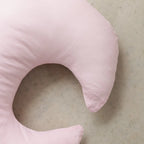 Nursing Pillow + Cover - Moon Shape | Baby Pink