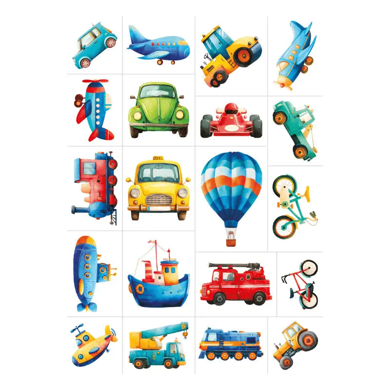 Transport Temporary Tattoos - Sassi