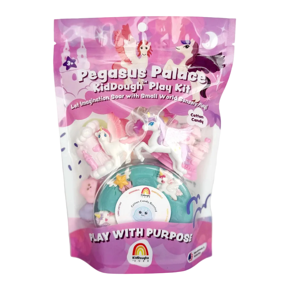 Pegasus Palace KidDough Play Kit packaging on a white background