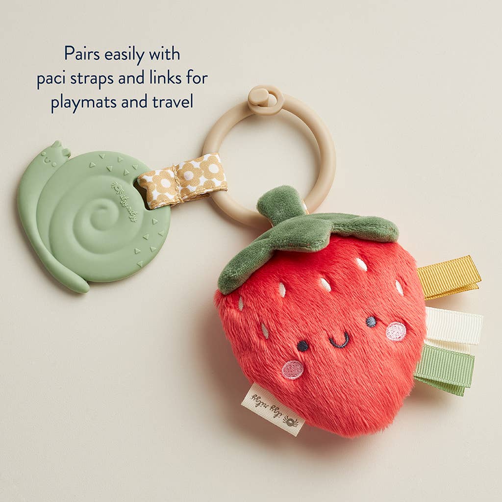 Strawberry Plush + Teether Toy - Itzy Ritzy
