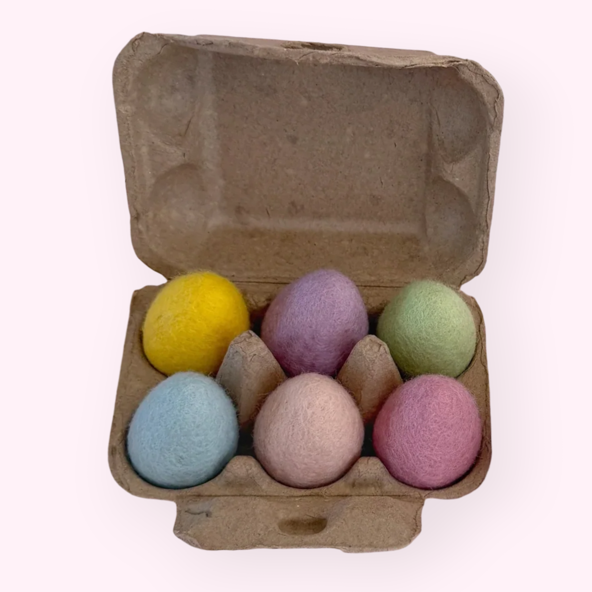 Carton of Pastel Eggs Felt Food  - Playtisserie