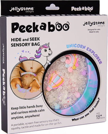 Unicorn Peek-a-Boo Sensory Bag - Jellystone Designs