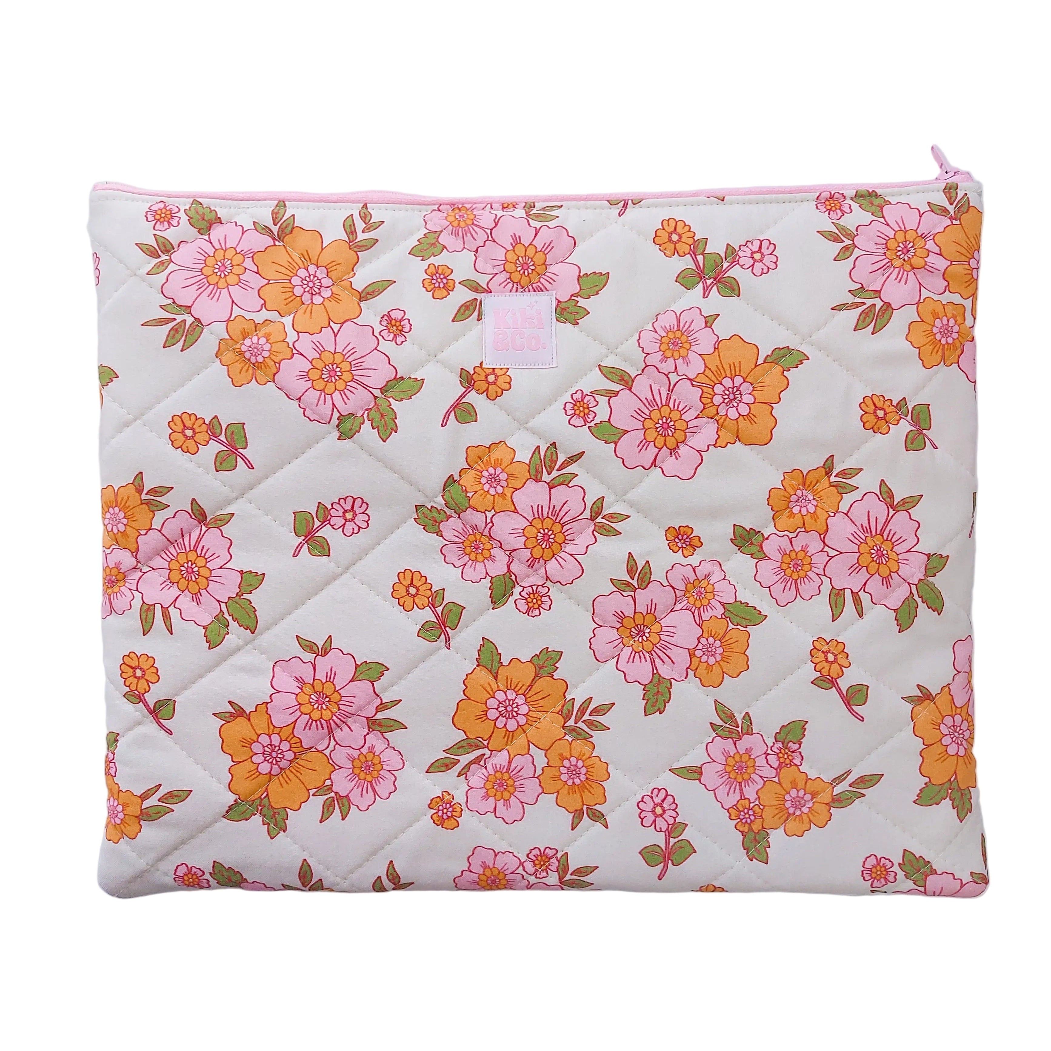 Quilted Laptop Sleeve | Evelyn Floral