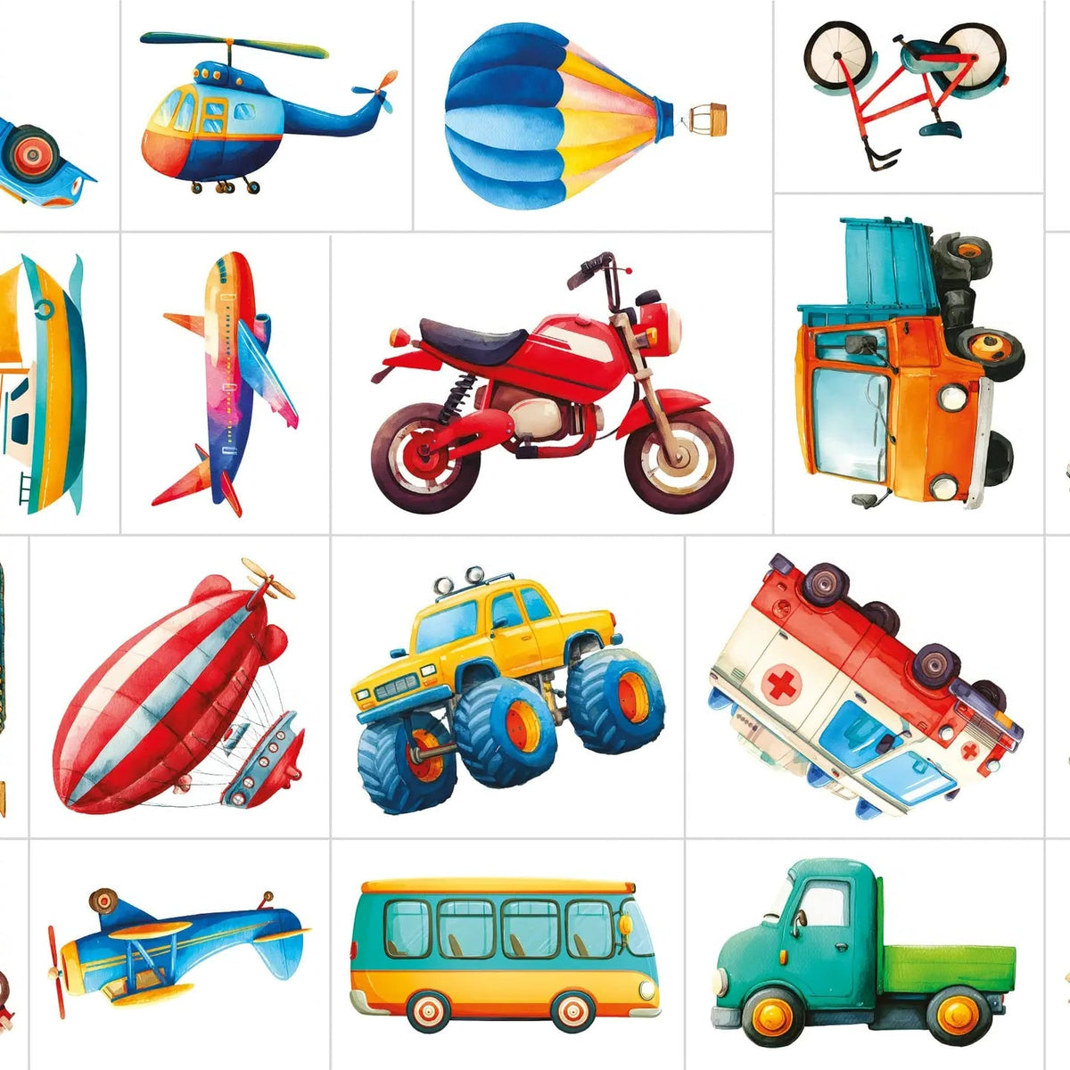 Transport Temporary Tattoos - Sassi