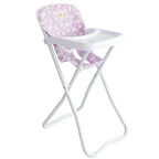 lilac daisy highchair for dolls made by tiny harlow