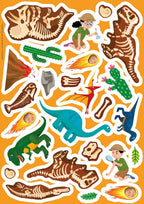 Dinosaur sticker and colouring activity set
