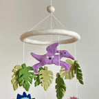 Jurassic Dinosaur Felt Baby Cot Mobile - Ganapati