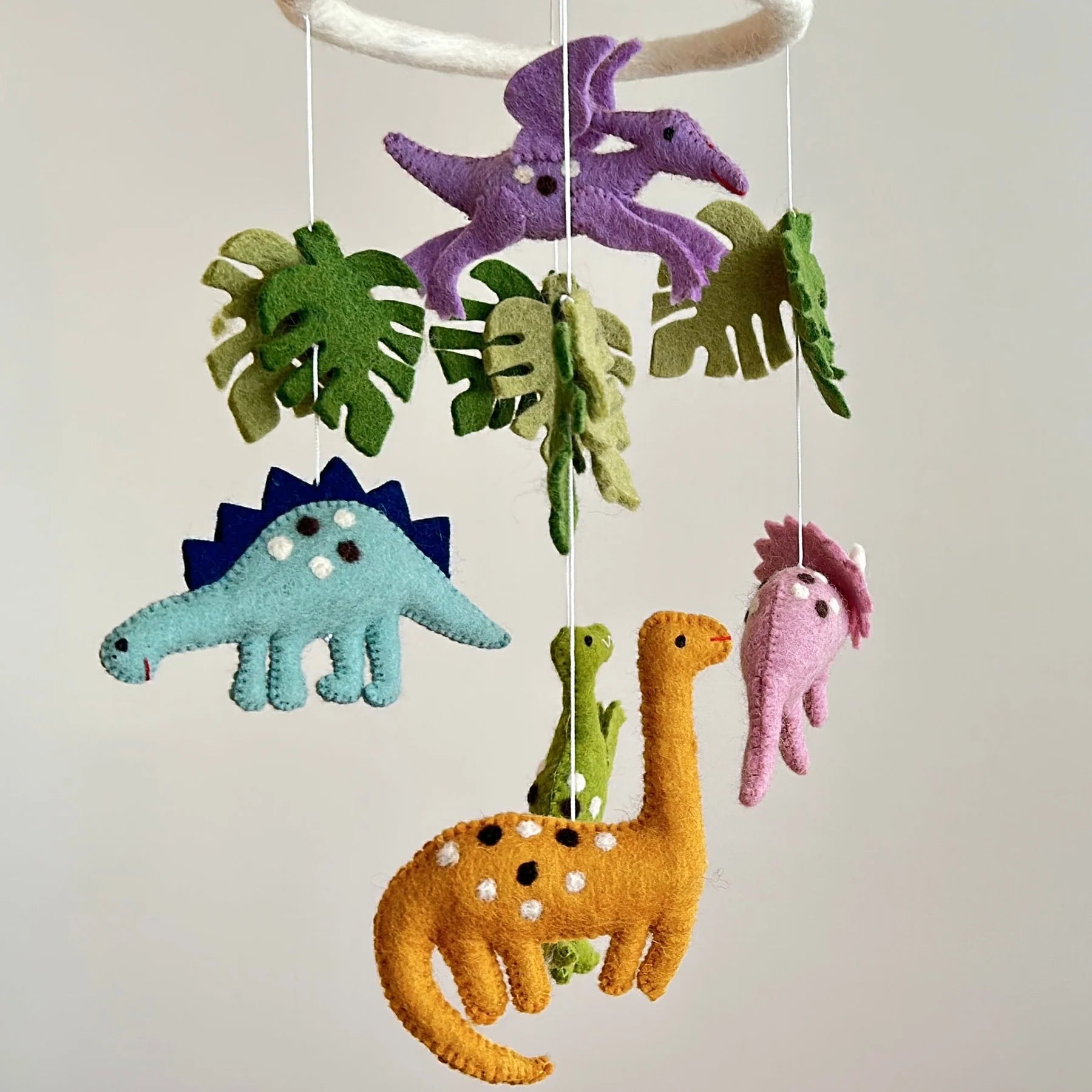 Jurassic Dinosaur Felt Baby Cot Mobile - Ganapati