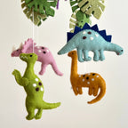Jurassic Dinosaur Felt Baby Cot Mobile - Ganapati