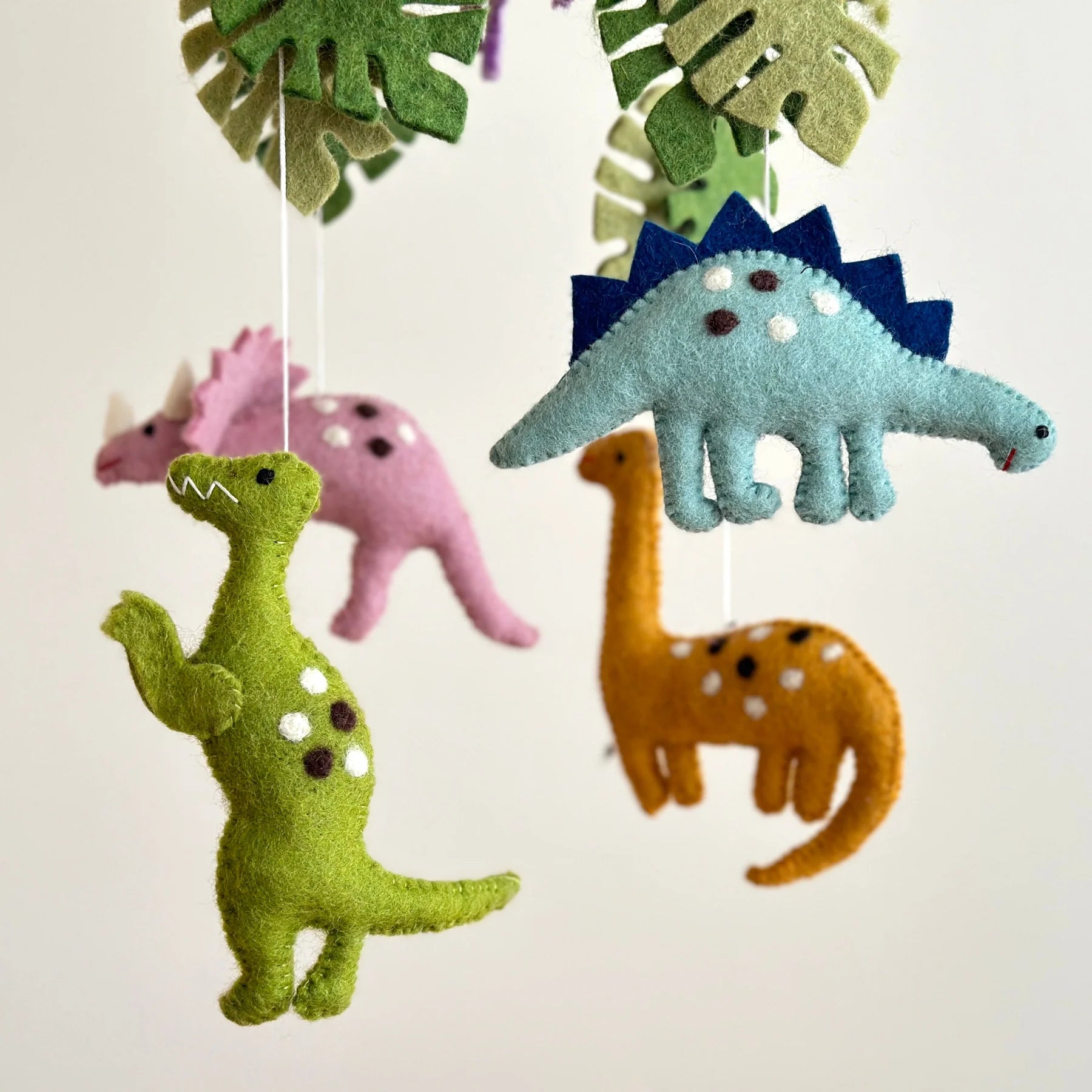 Jurassic Dinosaur Felt Baby Cot Mobile - Ganapati